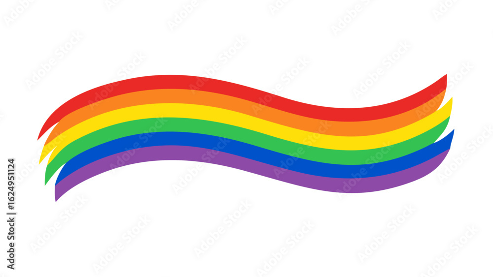 Waving rainbow flag symbolizing lgbtq pride and diversity isolated on transparent background Waving rainbow flag symbolizing lgbtq pride and diversity isolated on transparent background