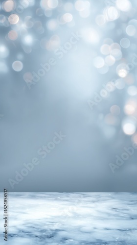 Soft bokeh background with sparkling lights and blurred textures creating a tranquil atmosphere for a winter celebration