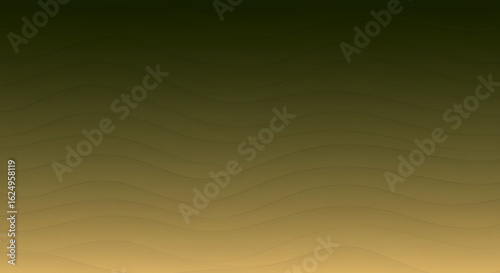 Abstract wavy background with gradient from dark green to light yellow shades for decorative