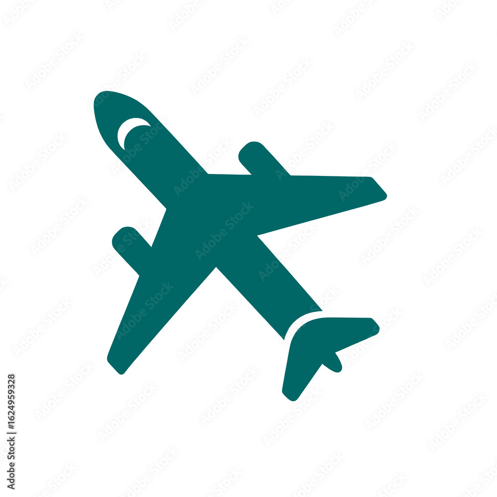 Obraz premium airplane icon on white background, air plane sign vector