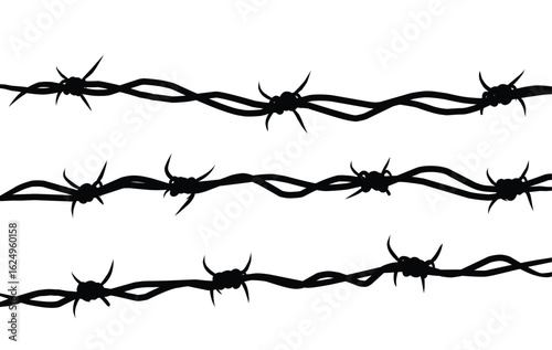 barb wired illustration design background.eps
