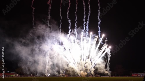 Fireworks finale at the Royal Darwin Show 2025, NT Australia.