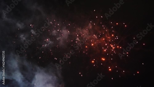 Fireworks finale at the Royal Darwin Show 2025, NT Australia.