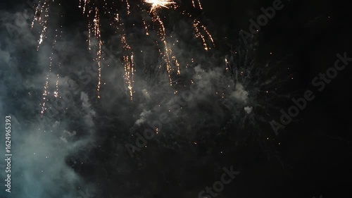 Fireworks finale at the Royal Darwin Show 2025, NT Australia.