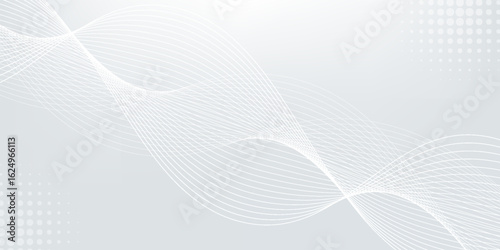 Abstract geometric white and gray color background. Vector, illustration.