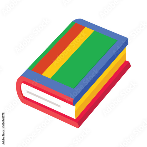 School Book Graphic – Vector Art for Education Projects.