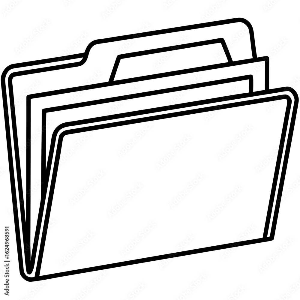 Folder icon business vector Folder icon business vector