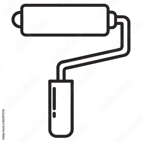vector paint rollers icon