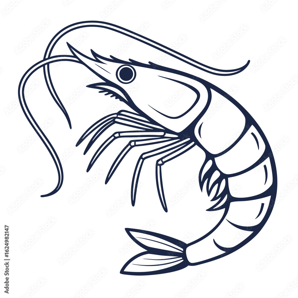 Fototapeta premium A striking black tribal fish illustration with a wild design, perfect for a tattoo or logo
