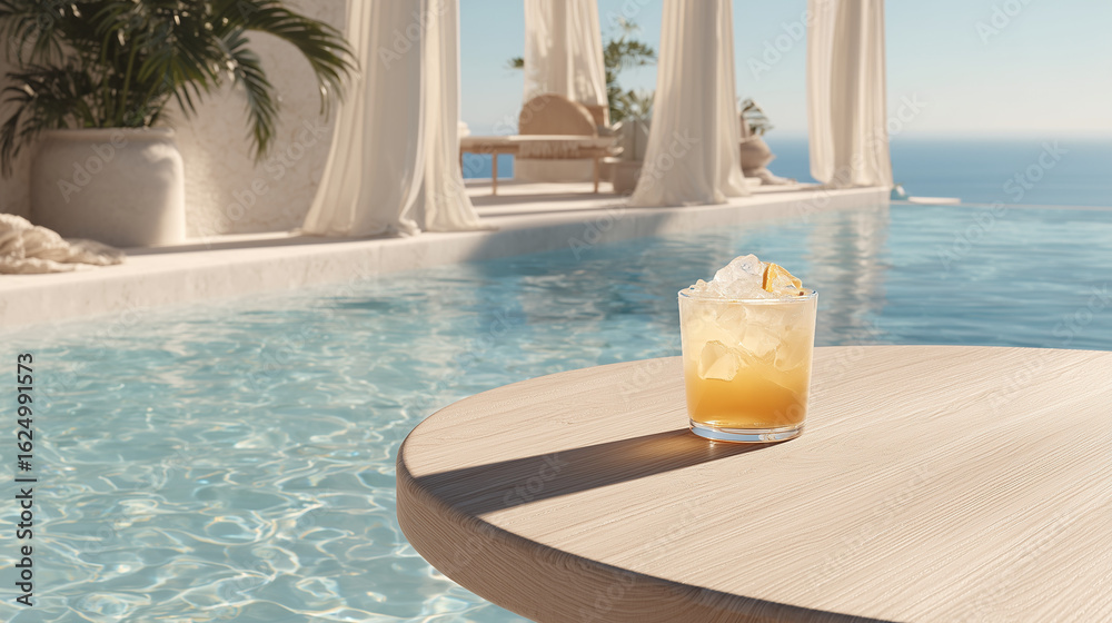 Obraz premium cocktail in the pool