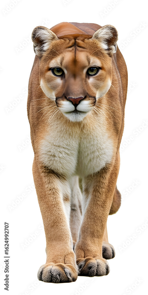 Obraz premium Majestic Cougar Walking Towards Camera Wild Cat Animal Photography