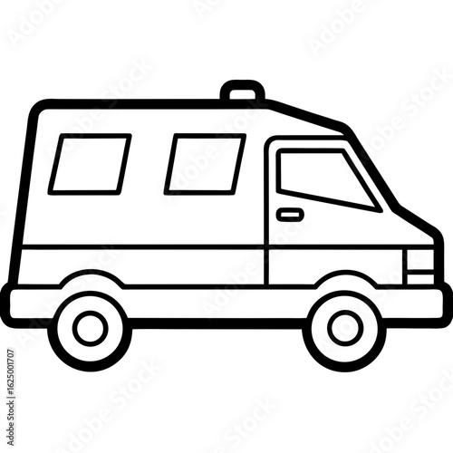 Wallpaper Mural Emergency Vehicle Outline Vector Design Torontodigital.ca