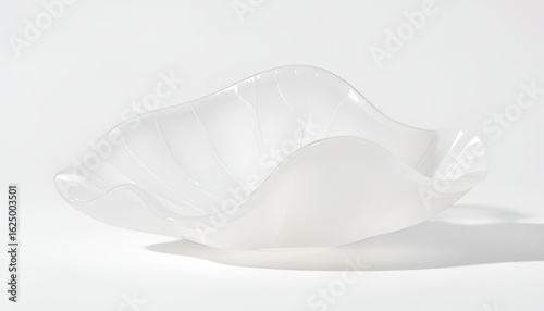 Frosted White Sea Glass Large