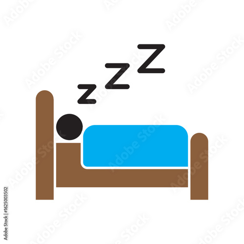 sleeping person icon