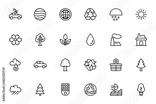 An inspiring collection representing climate change mitigation and green initiatives. Ideal for policy documents, activism, and sustainability workshops