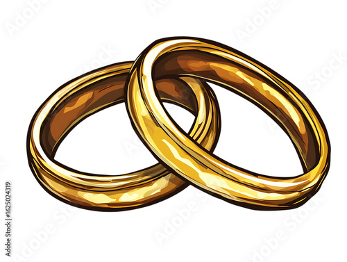  Illustration wedding rings