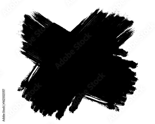 力強い筆使いのブラシストローク
