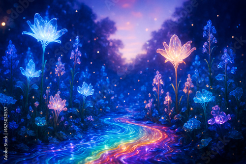 Luminous River of Dreams A Fairytale Forest