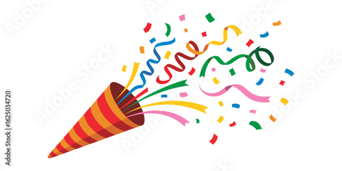 Party Popper with Confetti