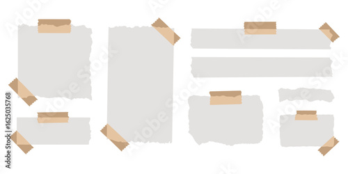 torn paper with brown tape