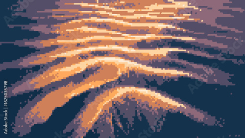 Sand dune pixel art