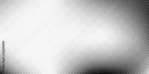 Halftone faded gradient texture. Grunge halftone grit background. White and black sand noise wallpaper. Retro pixilated vector backdrop