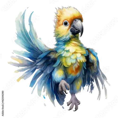 blue and yellow macaw