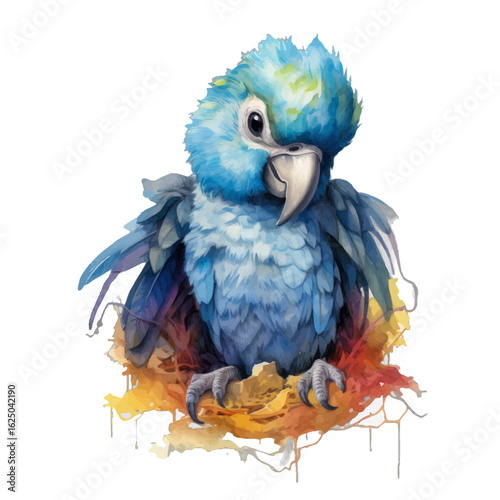 blue and yellow macaw