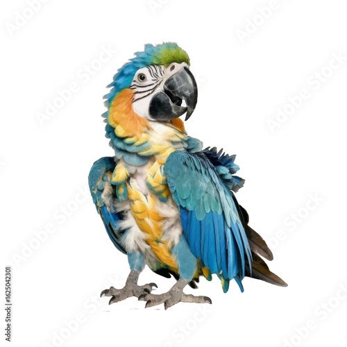 blue and yellow macaw
