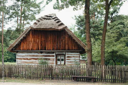 Old wooden house at the polish village, Muzeum Wsi Radomskiej, Poland