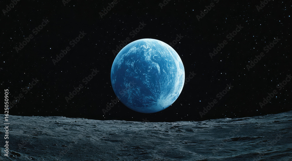 Obraz premium Celestial Horizon - Orbital Vantage Point