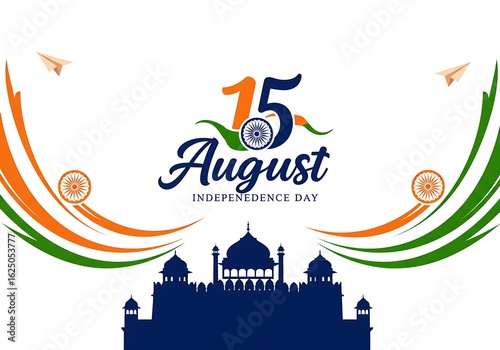 Happy Independence Day India: August 15th Celebration Design