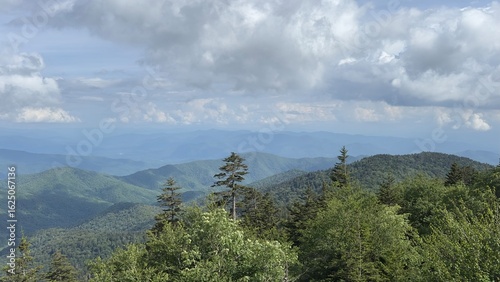 Canvas Print Majestic view of the Great Smoky Mountains