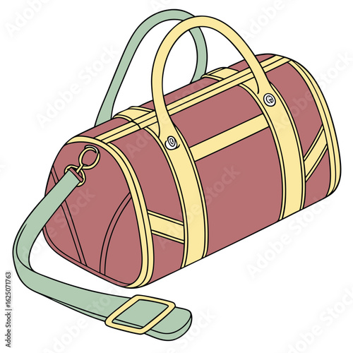 Duffel Bag with Handles and Adjustable Shoulder Strap for Travel and Gym Use