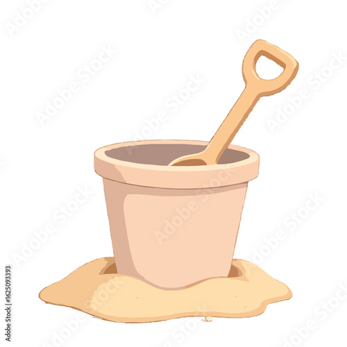 Detailed 3D Sand Bucket 
