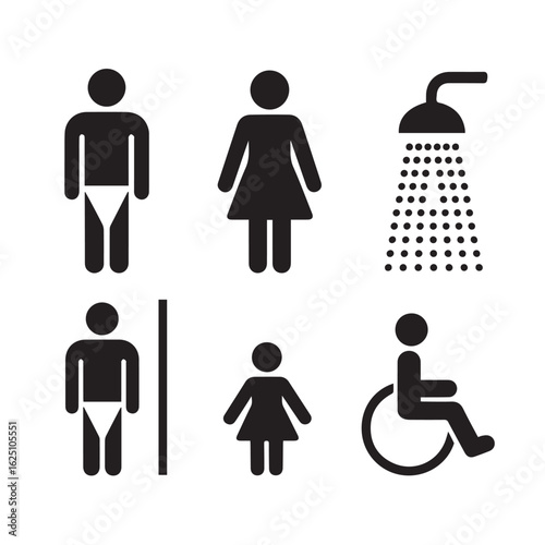 Versatile icon set with primary and secondary colors