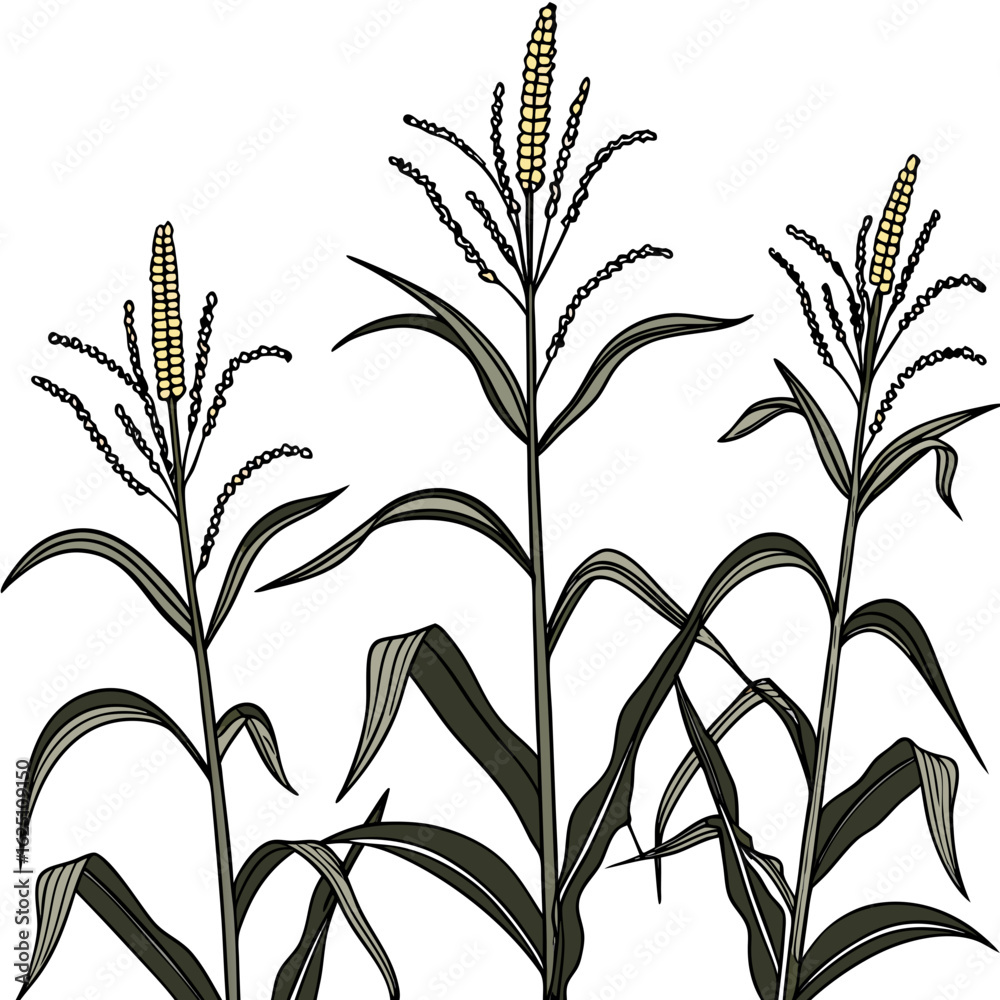 Naklejka premium seamless pattern with leaves