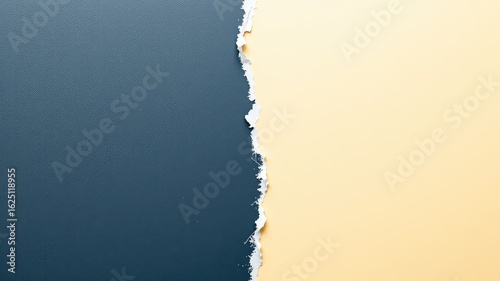 Torn sheet reveals a contrasting color underneath, creating a textural abstract background with space for your message or design element