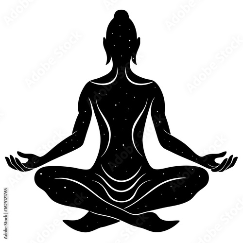 yoga woman silhouette