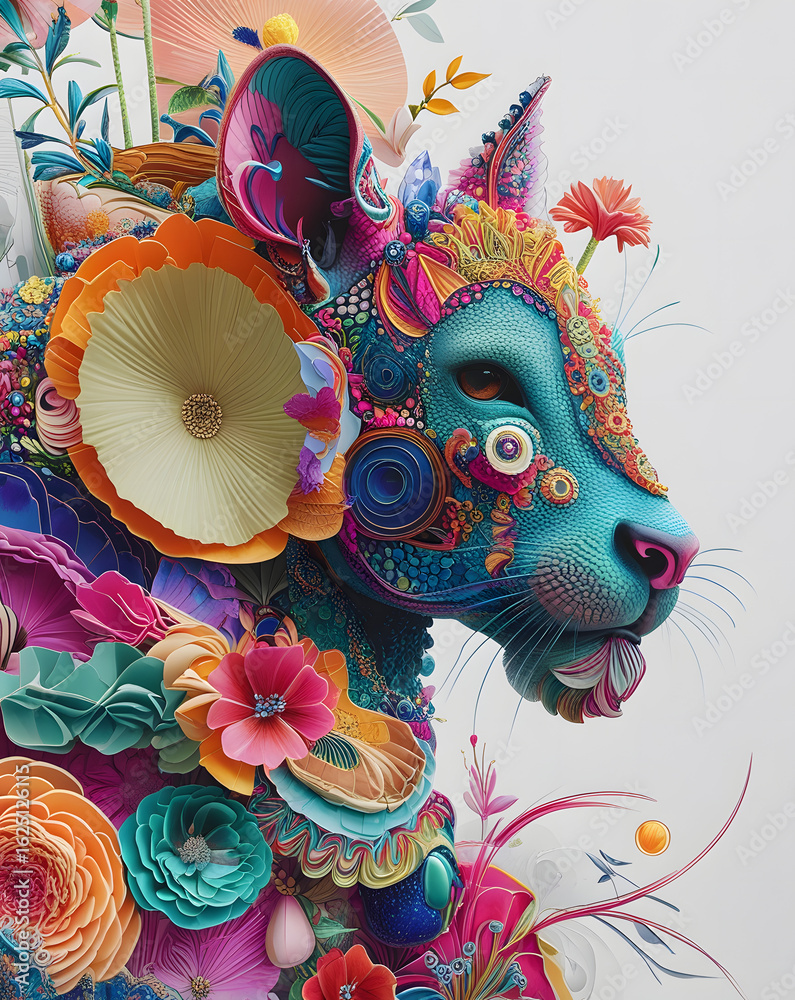 Obraz premium chinese dragon on the wall