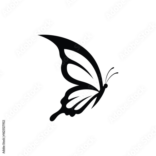set of Butterfly logo. Luxury line logotype design. Butterfly symbol logotype. Vector illustration