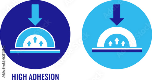 High Adhesion symbol set on white background