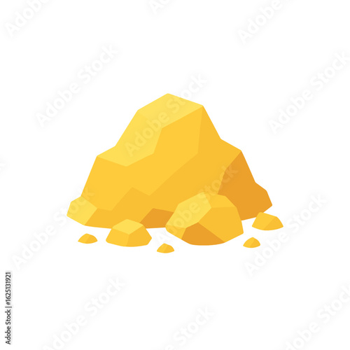 colored icon gold ore vector on white background
Vector color illustration icon