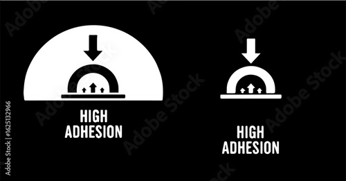 High Adhesion icon on white background	
