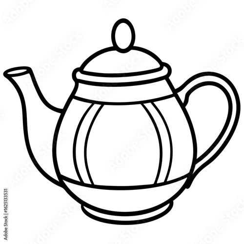Simple Teapot on White