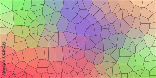  Rainbow vector polygon abstract layout. A vague abstract illustration with gradient.Modern geometrical abstract illustration with gradient.Rainbow vector triangle mosaic cover, abstract colorful back