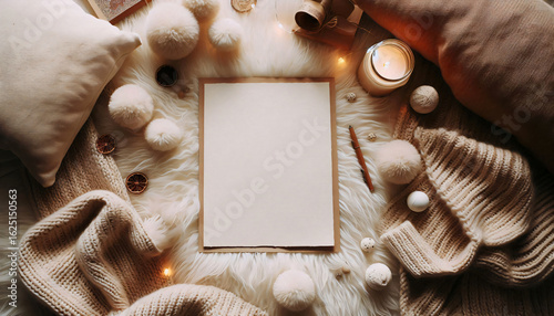 Blank A4 paper for advertising or text insertion.