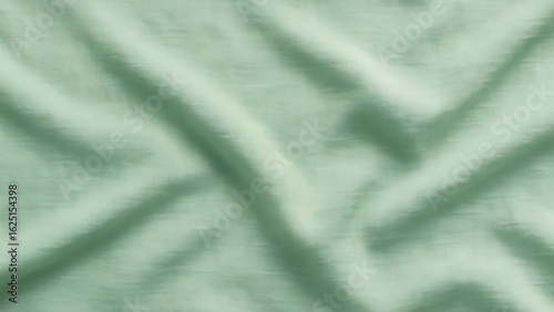 Wallpaper Mural Pastel Mint Green Slub Fabric with Hand-Woven Texture and Realistic Creases – Minimalist Background Torontodigital.ca