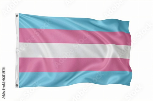 Transgender flag waving, isolated white background, pride symbol Free Download Transgender flag waving, isolated white background, pride symbol - GFXLoad