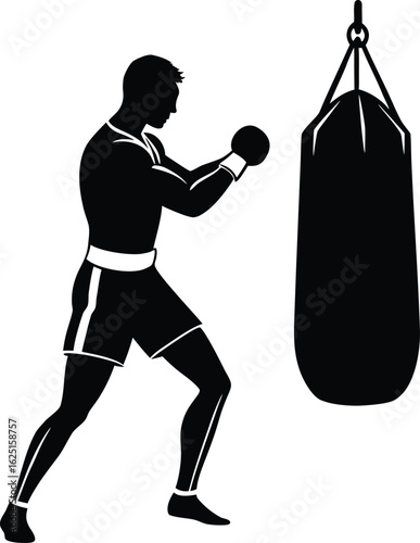 boxer with boxing gloves